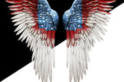 Patriotic Angel Wings PNG Sublimation Design | Independence Day Shirt Design