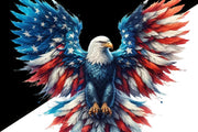 American Eagle Patriotic Sublimation Designs, Independence Day Digital Prints