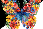 Digital Butterfly Sublimation Designs for Shirts and Mugs, Instant Download PNG