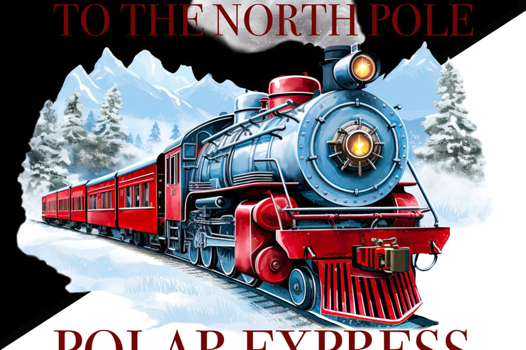 Polar Express PNG, Merry Christmas Sublimation Design