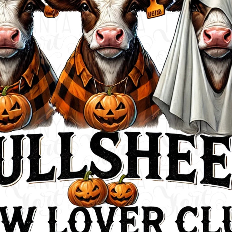 Bullsheet Png, Funny Halloween Cow, Highland Cow Pumpkin & Heifer Sublimation Design, Western Bullsheet Shirt for Spooky Season