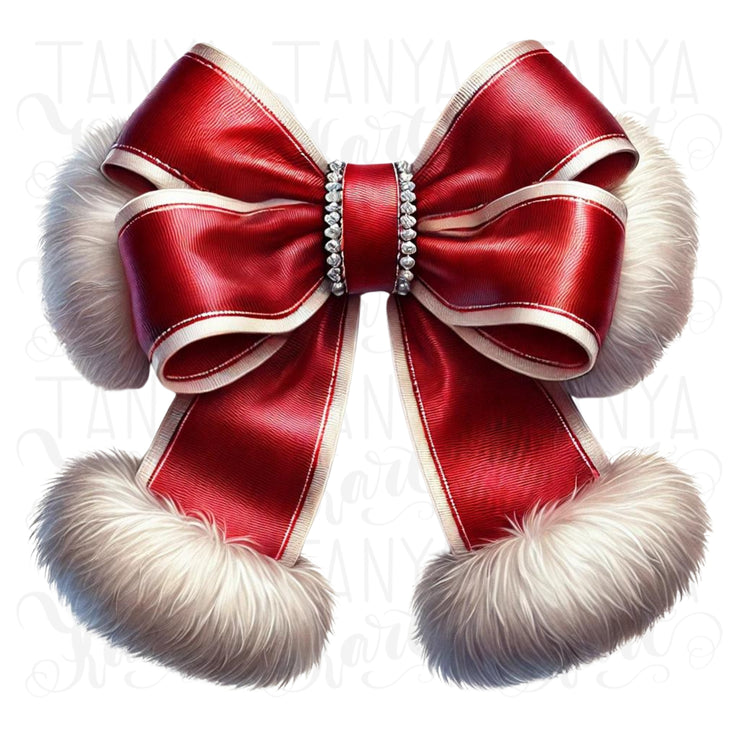 Coquette Red Bow PNG, Christmas Girly Bow for Sublimation, Cozy Winter Designs & Heat Press Transfers, Christmas Vibes, Watercolor Bow