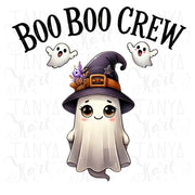 Boo Boo Crew, Retro Halloween Designs PNG for Crafting, Halloween Ghost Digital PNG