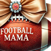 Football Mama Bow PNG, Game Day Vibes, Preppy Coquette Football, Football Team PNG, Fall Game Day Decor