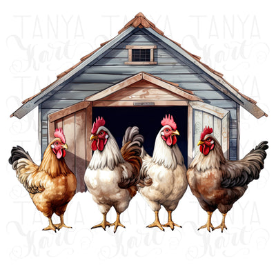 Chickens PNG, Farm Animals Digital Images