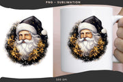 Christmas PNG Designs - Santa Claus Face Sublimation Designs