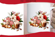 Holiday Christmas Scene PNG for Sublimation Design