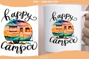 Happy Camper Png for Sublimation