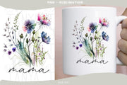 Wildflower Mama Png Sublimation Design Floral Mama Png