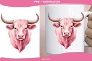 Pink Cow Print Digital Download