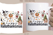 Happy Hallothanksmas PNG Digital Download for Sublimation Designs