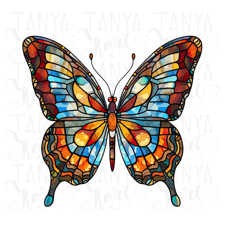 Butterfly Sublimation Design, Instant Download for Tshirt Pngs & Planner Stickers