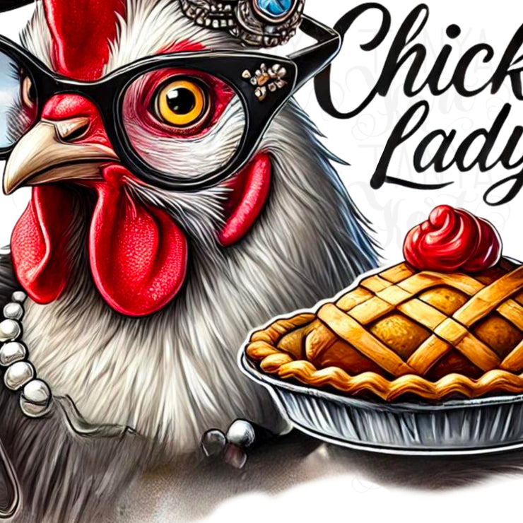 Crazy Chicken Lady PNG, Sublimation Digital File, Digital Chicken Lover Design, Funny PNG Crafting, Funny Chicken Lady, Digital Download