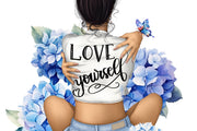 Strong Woman Self Love PNG, Printable Motivation Sublimation Design
