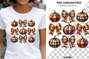 Bows and Pumpkins PNG, Retro Halloween Coquette Design, Fall Vibes, Girly Pumpkin Sublimation for Autumn Shirts, Coquette Bow