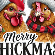 Merry Chickmas PNG, Cute Chicken Christmas Sublimation for Farm Animal Shirts & Funny Xmas Designs