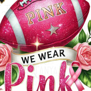 In Ocrober We Wear Pink, Breast Cancer Awareness PNG, Pink Out PNG, American Football, Tackle Breast Cancer, Stronger Than Cancer