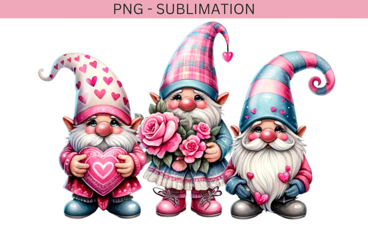 Gnome Sublimation Png, Printable Valentine Graphics