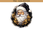 Christmas PNG Designs - Santa Claus Face Sublimation Designs