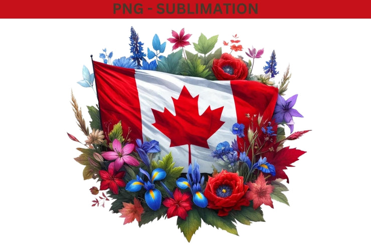 Canadian Flag Sublimation Design