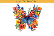 Digital Butterfly Sublimation Designs for Shirts and Mugs, Instant Download PNG