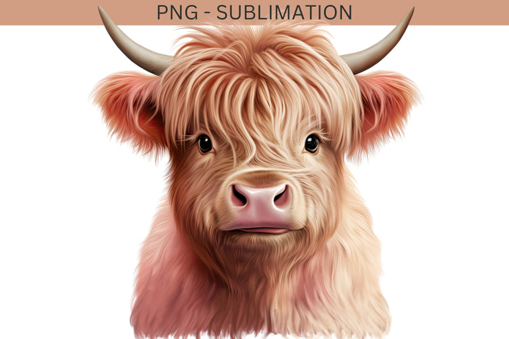 Highland Cow Watercolor Poster | Farmhouse Animal Art | Printable Design