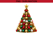 Christmas Tree Ball PNG Sublimation Prints