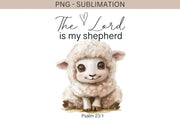 Lord is My Shepherd | Religious PNG | Sheep | Nursery Bible Verse