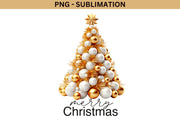 Gold Christmas Tree PNG