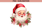 Retro Santa Claus PNG Digital Download