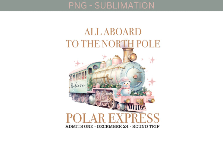 Polar Express Train Image for Merry Christmas Decor