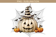 Scary Pumpkin Lantern, Fall Sublimation PNG, Jack O' Lantern for T-Shirt Design