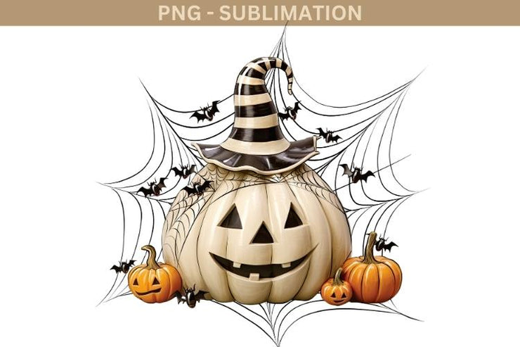 Scary Pumpkin Lantern, Fall Sublimation PNG, Jack O' Lantern for T-Shirt Design