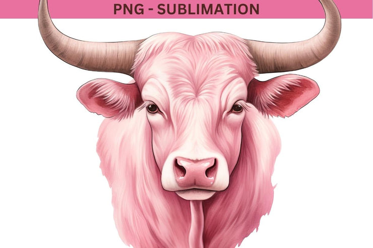 Pink Cow Print Digital Download