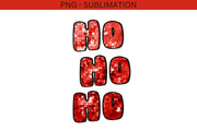 Ho Ho Ho PNG for Christmas T-Shirt Designs - Sequin Letter Graphics