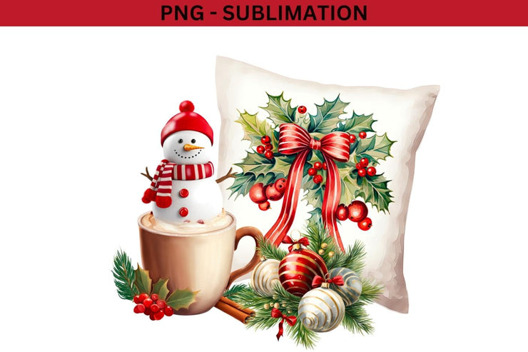 Christmas Scene PNG for Seasonal Decorations