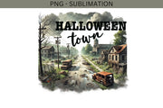 Halloweentown PNG, Spooky Season, Watercolor Sublimation Download, Halloween Town Shirt Design PNG, Halloween Horror Tshirt Designs PNG