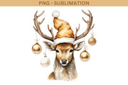 Christmas Deer Digital File for T-Shirt Design