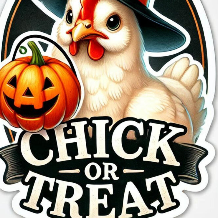 Chick or Treat Shirt Design for Chicken Lovers & Farm Animal Digital Download, Cute Chicken PNG, Sublimation for T-Shirts, Halloween Chicken