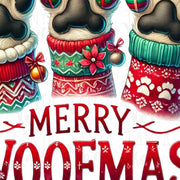 Merry Woofmas PNG, Funny Christmas Dog Lover Sublimation Design for Shirts & Hoodies, Digital Download, Dog Mama Holiday Designs