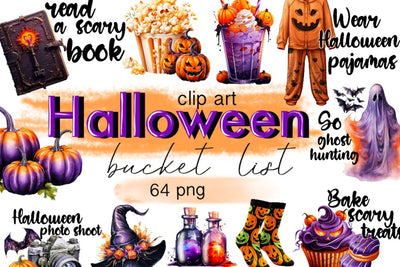 Halloween Bucket List Png Clipart