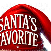 Santas Favorite, Festive Santa Hat PNG, Christmas Party Sublimation Design, Winter Holiday, Graphics Download, Holiday Tee Printables