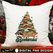 Merry Bookmas Retro Style Christmas Book Art