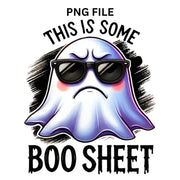 Cute Ghost Sublimation, Spooky Halloween Design Digital Download, Say Boo to Drugs T-Shirt PNG, This Is Some Boo Sheet, Transparent Designs