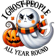 Halloween Quotes & Cute Ghost Designs, Spooky Season, Stay Spooky, Boojee PNG, I Ghost People All Year Round, Sublimation PNG for Crafting