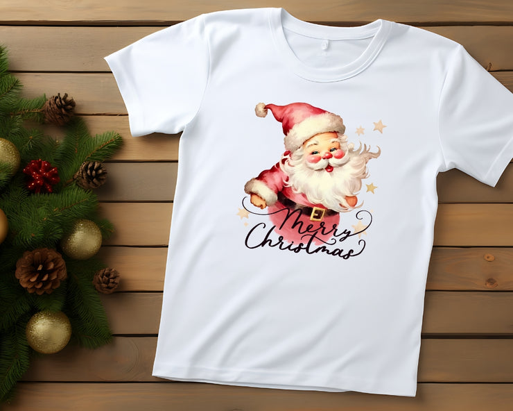 Flying Red Santa PNG for Christmas Shirt & Sublimation Print