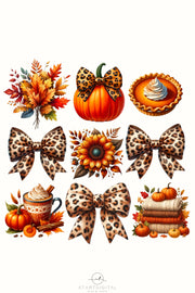 Coquette Fall Pumpkin & Bow PNG, Autumn Sublimation, Fall Designs, Cozy Season Digital Download for Shirts, Trendy Fall Sublimation Designs