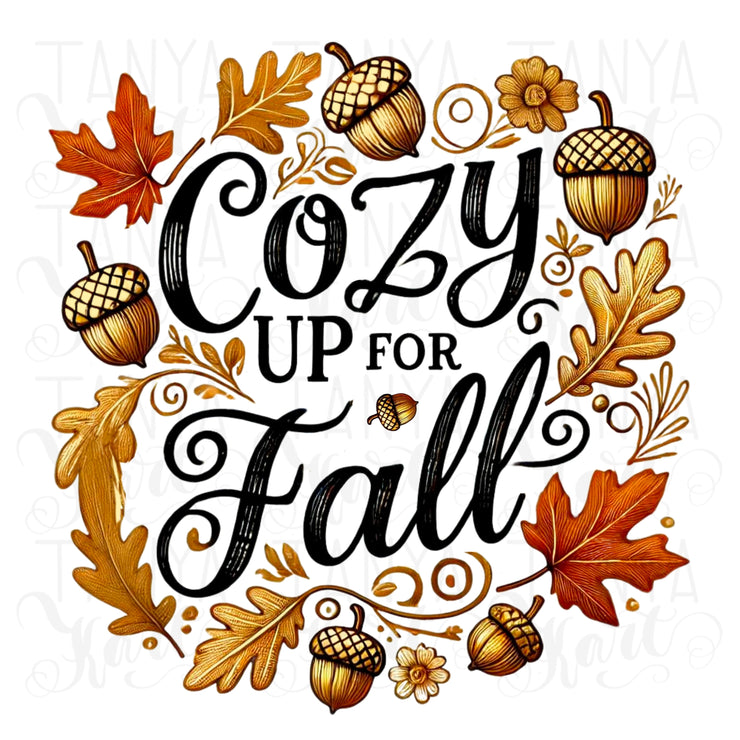 Cozy Up for Fall, Retro Fall PNG Digital Crafting, Autumn Shirt Designs, Card Making, Tshirt Design, Fall Vibes Digital Print, Autumn Leaves