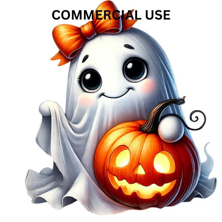 Fall Halloween Ghost PNG Collection, Coquette Sublimation, Jack-O'-Lantern & Ghost Bow PNG Set, Halloween Coquette, Sublimation Design