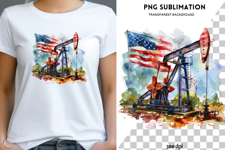 Sublimation Oilfield, Planner Stickers & Wall Art Digital File